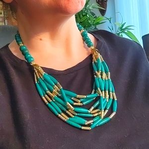 80s costume vaguely Egyptian multistrand necklace